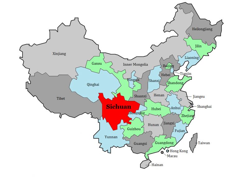 Sichuan Province Map